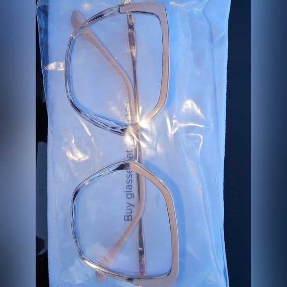 NEW STYLISH LARGE FRAME CLEAR GLASSES - Picture 9 of 10